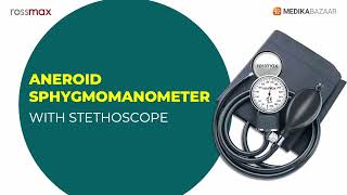 Rossmax Aneroid Sphygmomanometer  With Stethoscope GB102 [upl. by Ahsad]