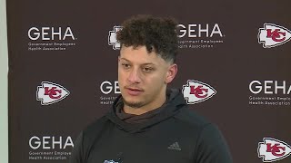 Patrick Mahomes talks after Chiefs Week 8 loss to the Broncos in Denver [upl. by Lenhart]