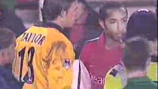 Thierry Henry Angry Confrontation with referee Graham Poll vs Newcastle United [upl. by Nauqit]