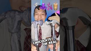 Chocolate Or Real Challenge ASMR 🥵 asmr mukbang [upl. by Qidas]