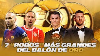 Los 7 más grandes quotROBOSquot en la HISTORIA del BALÓN DE ORO [upl. by Tija]