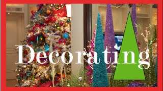 Colorful Christmas Tree Decorations  Christmas Decorating [upl. by Neeroc]