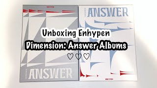 Unboxing 6 DIMENSIONANSWER albums in a nutshell [upl. by Gargan]