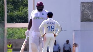 Virat Kohlis nailbiting interaction with Worlds biggest cricketer Cornwall in Ind vs WI test [upl. by Schlicher882]