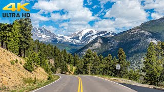 Rocky Mountain National Park 4K  Estes Park to Grand Lake  Trail Ridge Road Complete Scenic Drive [upl. by Anyad]