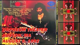 Black Sabbath  Live At The Orpheum Theater  Boston MA  08091992  Hexensabbath [upl. by Owain]