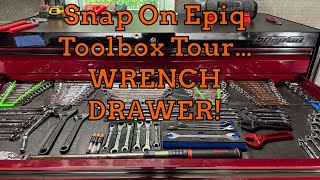 SNAP ON TOOLBOX TOUR  WRENCH DRAWER [upl. by Anne]