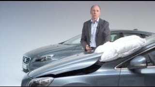 New Volvo V40 Pedestrian Airbag How Does It work [upl. by Iborian]