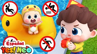 Seguridad en la Piscina  Yes Neo  Canciones Infantiles  BabyBus en Español [upl. by Attenov]