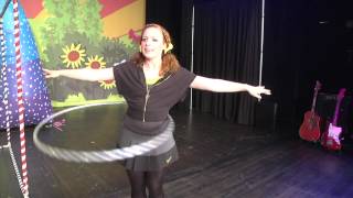 Interview with the very 1st Female Wiggle Emma Watkins who shows how to Hula Hoop [upl. by Indihar]