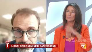 Nomine Sangiuliano la rinuncia di Francesco Specchia in diretta [upl. by Garland]