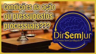 Condições da ação ou pressupostos processuais [upl. by Lessirg]