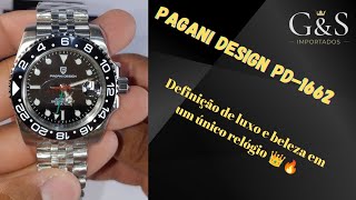 Relógio Pagani Design PD1662 GMT luxuoso e elegante muito a oferecer por um baixo custo 👑💸 luxo [upl. by Toth462]