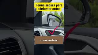 Forma segura para rebasar o adelantar autos  Aprendiendo a conducir 😎🚘 shorts short [upl. by Enaitsirhc]