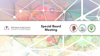 Nov 22 2022 OCDSB  Special Board Meeting [upl. by Acillegna]