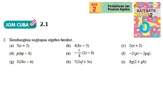 T2C3  TINGKATAN 2  RUMUS ALGEBRA [upl. by Pike]