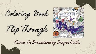 Fairies in Dreamland by Denyse Klette Coloring book FlipThrough [upl. by Ezalb]