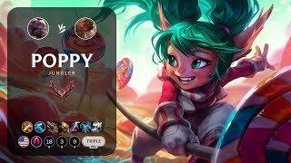 Poppy Jungle vs Taliyah  NA Grandmaster Patch 144 [upl. by Leonerd247]