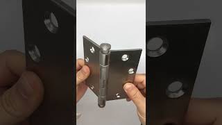 Square Corner Ball Bearing Stainless Steel Satin Nickel Core Pulling Door Hinge [upl. by Solana131]