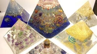 Some of my orgone pyramids I have created Enjoy [upl. by Nylsirk268]