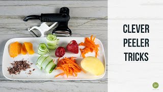 Clever Vegetable peeler tricks  tips from a professional chef [upl. by Asiole]