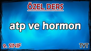 11 ATP ve Hormon  Özel Ders 9 Sınıf [upl. by Yssirc]