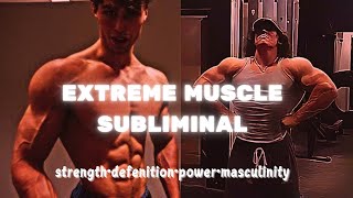 EXTREME Muscle Growth  Very Powerful amp Potent Subliminal quotHave you gotten strongerquot [upl. by Rufina]