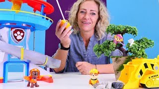 Spielzeugvideo für Kinder  Ein aufregender Tag mit der Paw Patrol [upl. by Sixel769]