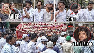 UNCUT  Jr Mehmood Janazah  FULL VIDEO  Celebrities and Family Em0ti0nal [upl. by Elynad]