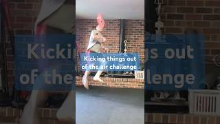 kicking things out of the air kicking martialarts taekwondo tkd karate [upl. by Willis]