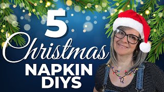 5 Quick And Easy Christmas Gifts You Can Make With Napkins [upl. by Aseek]