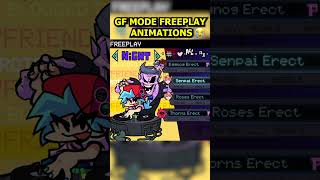 GF Mode Update FREEPLAY ANIMATIONS 😭 FNF [upl. by Alehcim]