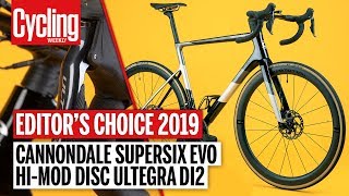 Cannondale SuperSix Evo HiMod Disc Ultegra Di2 Review  Editors Choice 2019  Cycling Weekly [upl. by Nlycaj]