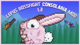 Terraria LEPUS Bossfight  Consolaria Mod 13 Expert Mode [upl. by Kipper]