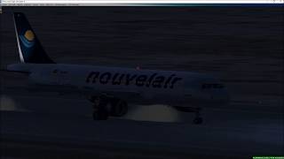 FSX  Nouvelair A320 landing at Djerba [upl. by Comstock903]