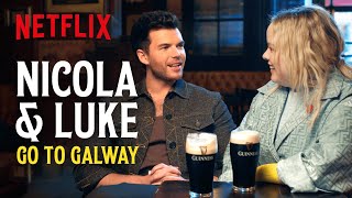 Nicola Coughlan and Luke Newton Take A Trip to Galway  Bridgerton  Netflix [upl. by Sacken]