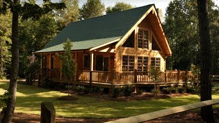 Custom Log Home with VGroove Design [upl. by Annayak]