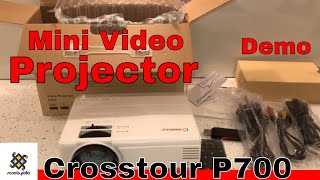 Crosstour P700 Video Projector Review amp Unboxing [upl. by Deva]