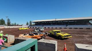 Goldendale 4th of July demolition derby 2024 Group A big cars heat 1 [upl. by Huesman]