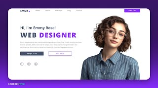 How to create Portfolio Website Using HTML and CSS  Full Web Design Process STEPBYSTEP GUIDE [upl. by Ysabel429]