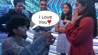 Samarpan Lama Proposed ❣️ Vartika Jha 😍 • Indias Best Dancer S3 [upl. by Ellennod]