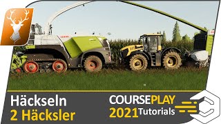 🚜 CoursePlay Häckseln mit Course Play  Schritt für Schritt zum Course Play 2021 Profi [upl. by Simetra]