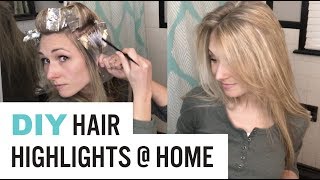 HOW TO Highlight Hair AT HOME DYI Tutorial Video [upl. by Sadella357]