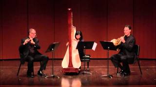 Barboteu Equisse Trio for Horn Flute and Harp [upl. by Anilatak189]