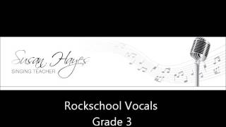 Rockschool Vocals Grade 3 Technical Exercises with Melody Guide [upl. by Adyam]