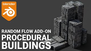 Procedural Buildings using Random Flow in Blender b3d [upl. by Allenotna]