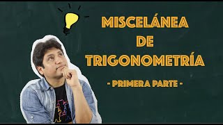 Miscelánea de Trigonometría 1 Área de sector circular RT de áng agudos y res de triáng rectáng [upl. by Nawiat]