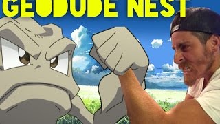 Geodude Nest  Pokémon Go  Lets Play  Golem Evolution [upl. by Aeslehc]