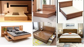 Top Wooden Frame Bed Design Ideas Latest Wooden Bed Designs [upl. by Nave]