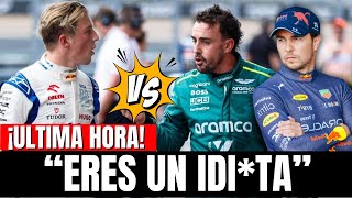 ¡ALONSO EXPLOTA CONTRA LAWSON Y SALE EN DEFENSA DE CHECO PÉREZ ES UN IDIOTA [upl. by Jeremias]